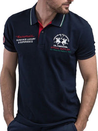 Casual Navy Blue Polo