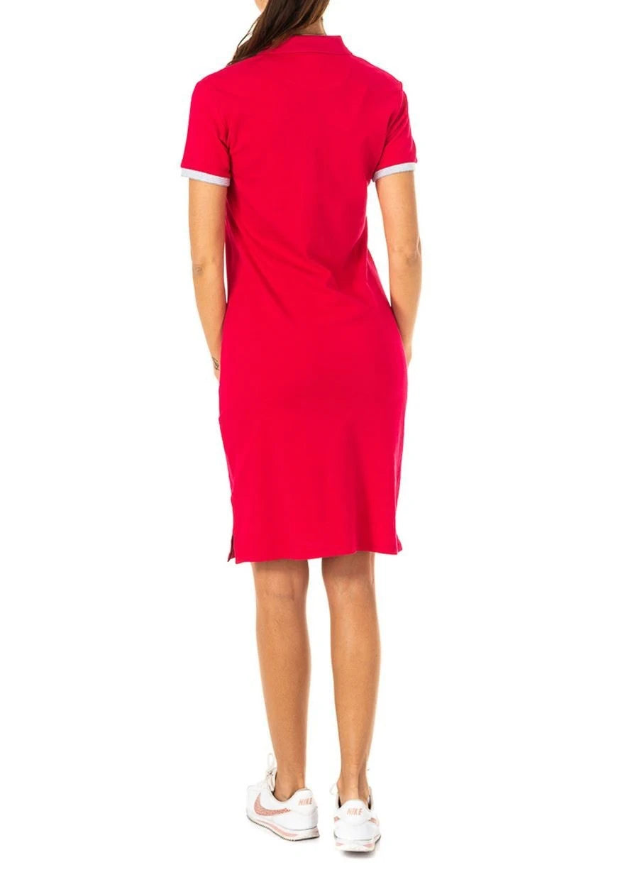 Short Sleeve Red Dress