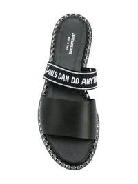 Field Words Black Sandals