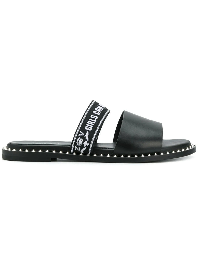 Field Words Black Sandals