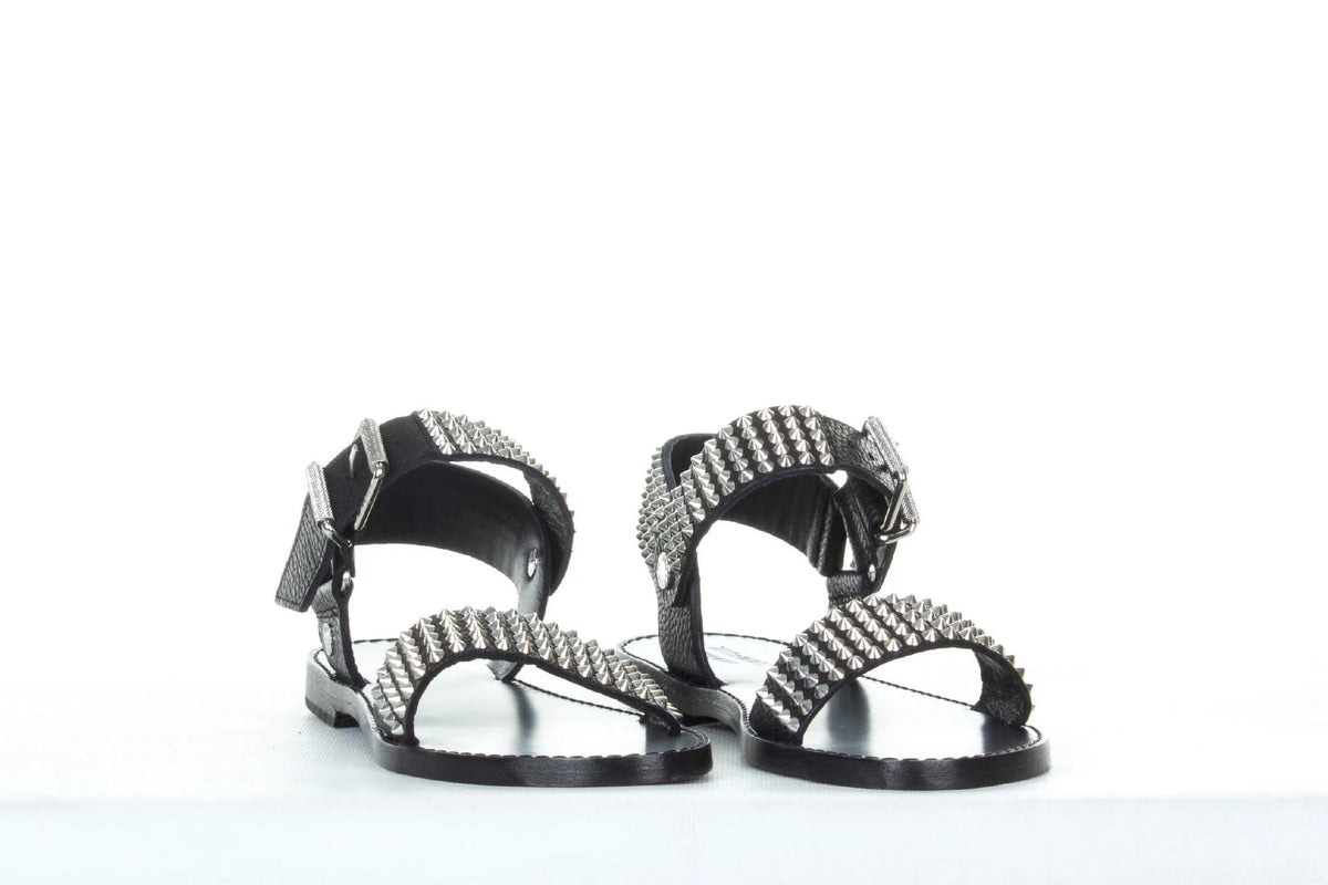 Roman Black Sandals