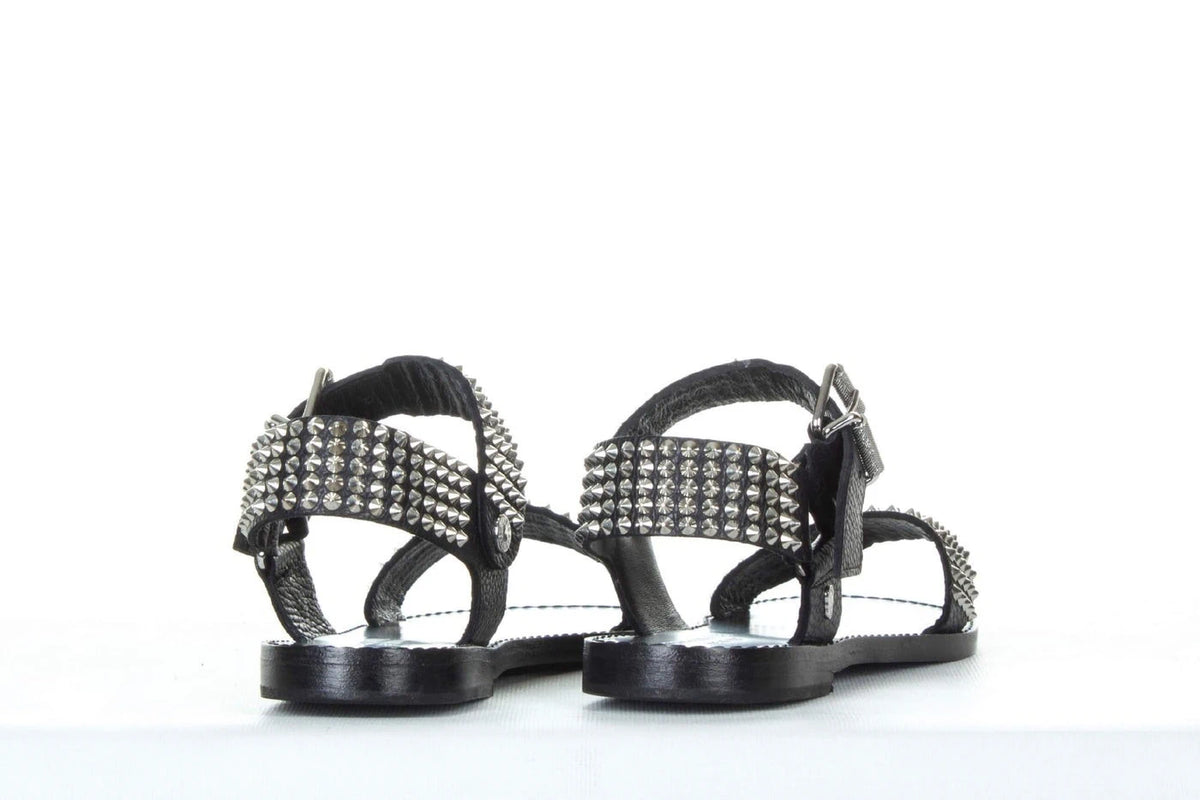 Roman Black Sandals