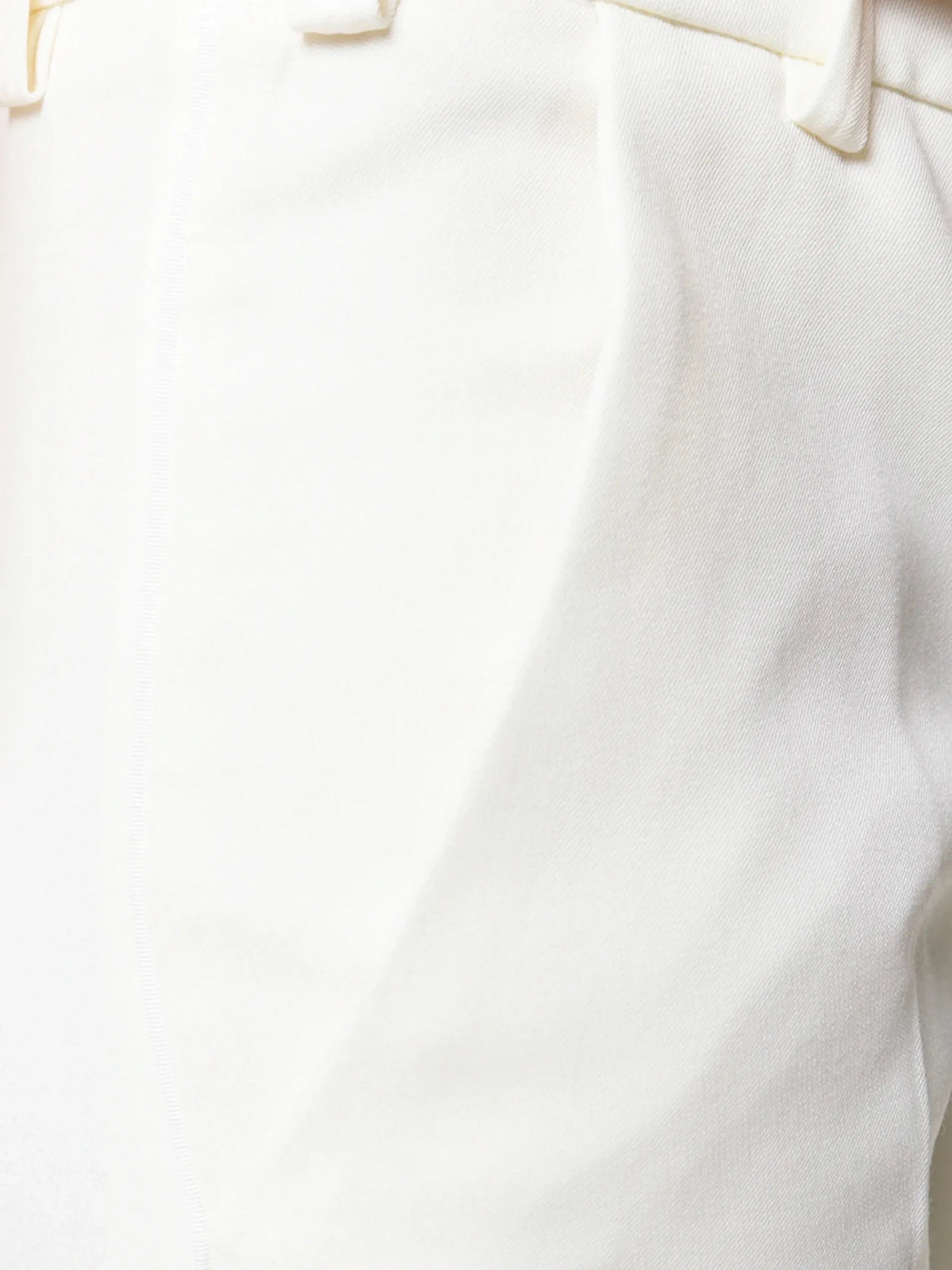 Prune White Trousers