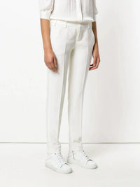 Prune White Trousers