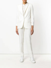 Prune White Trousers