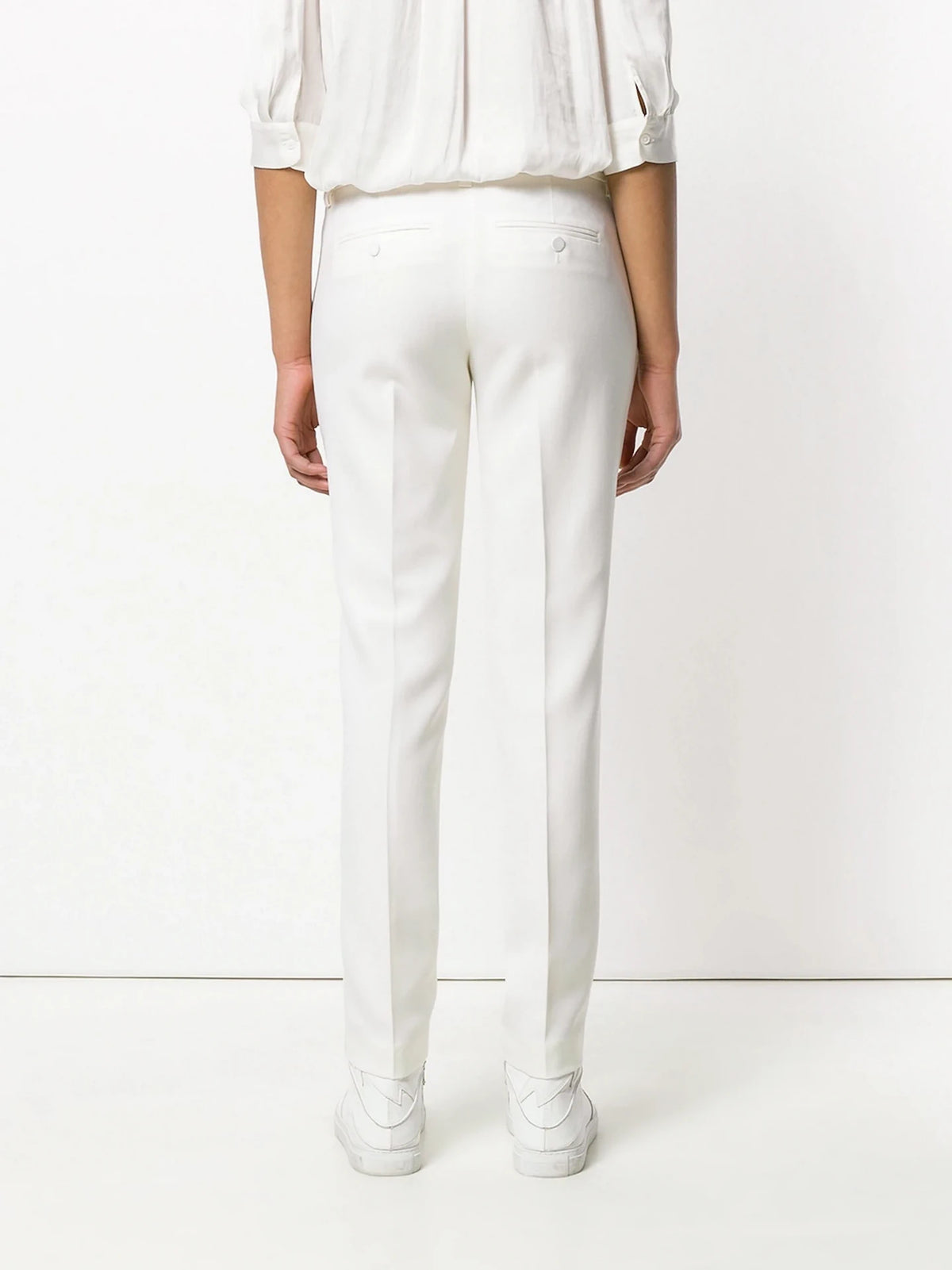 Prune White Trousers