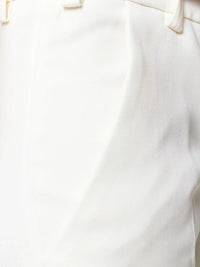 Prune White Trousers