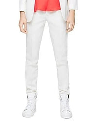 Prune White Trousers