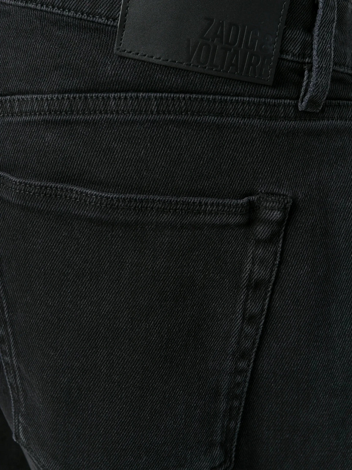 Distressed Black Shorts