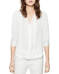 Touch Satin White Blouse