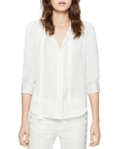 Touch Satin White Blouse