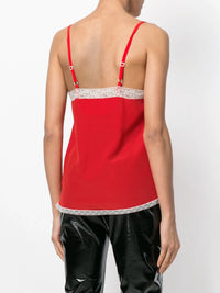 Carmen Red Silk Cami Top