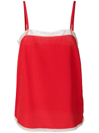 Carmen Red Silk Cami Top