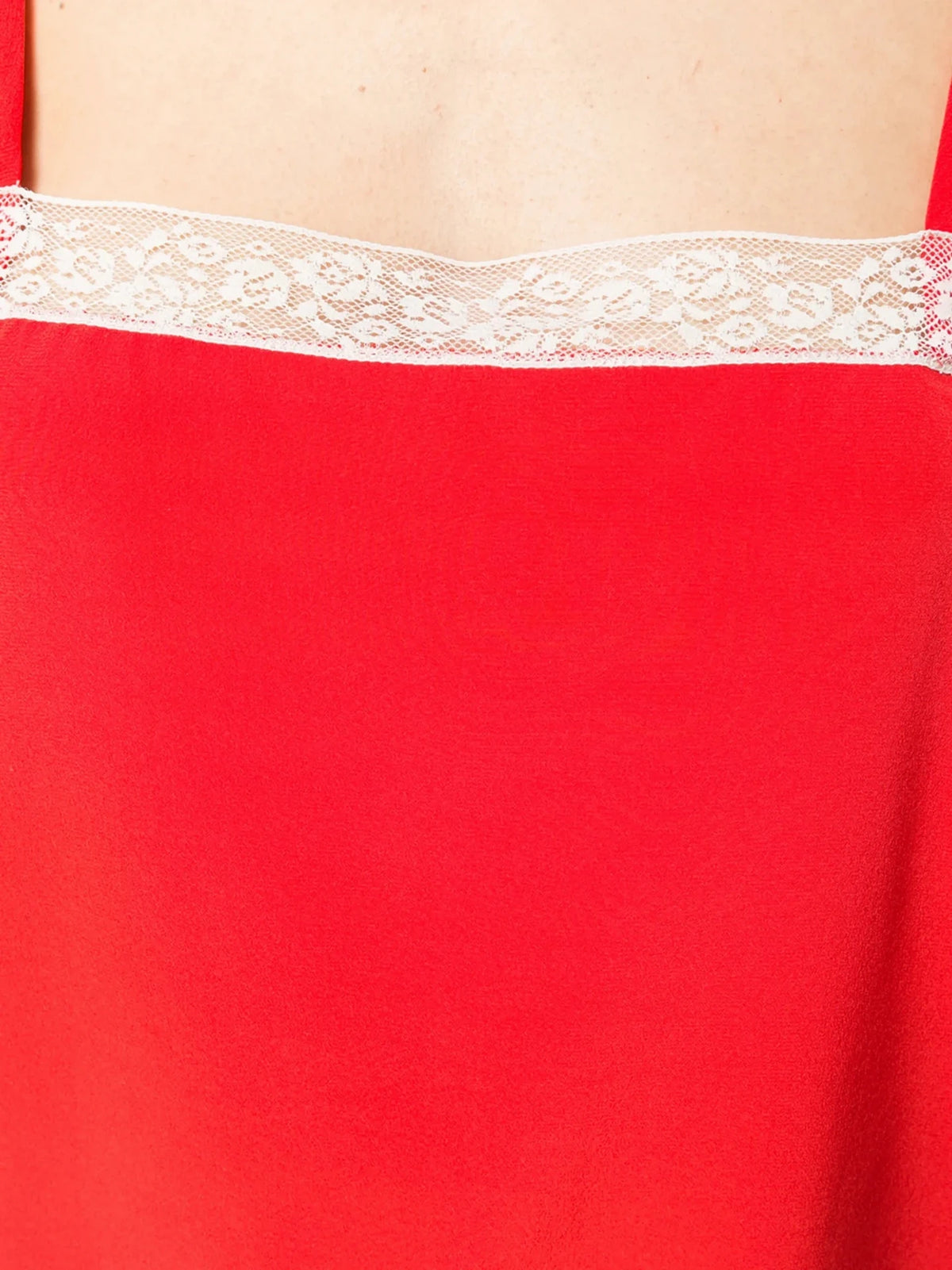 Carmen Red Silk Cami Top