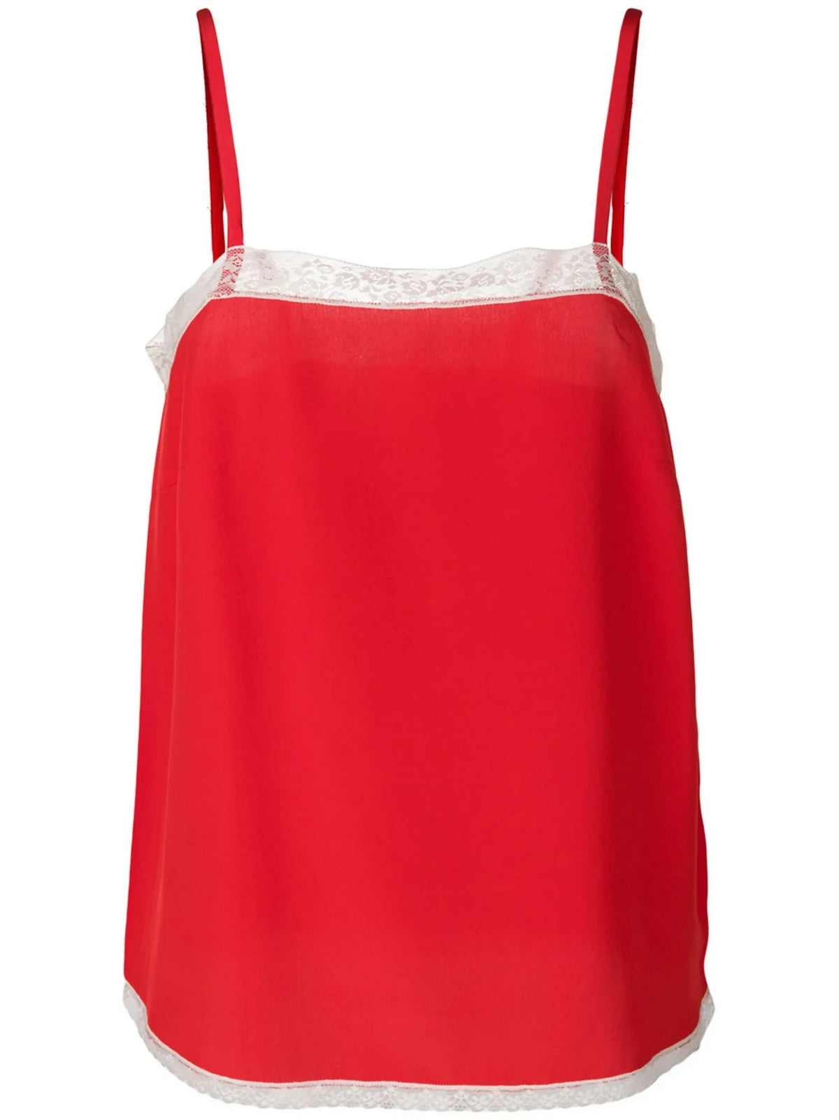 Carmen Red Silk Cami Top