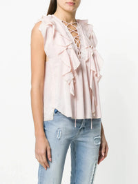 Time Lace Pink Top