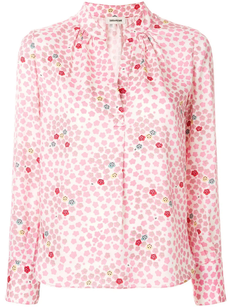 Printed Pink Blouse