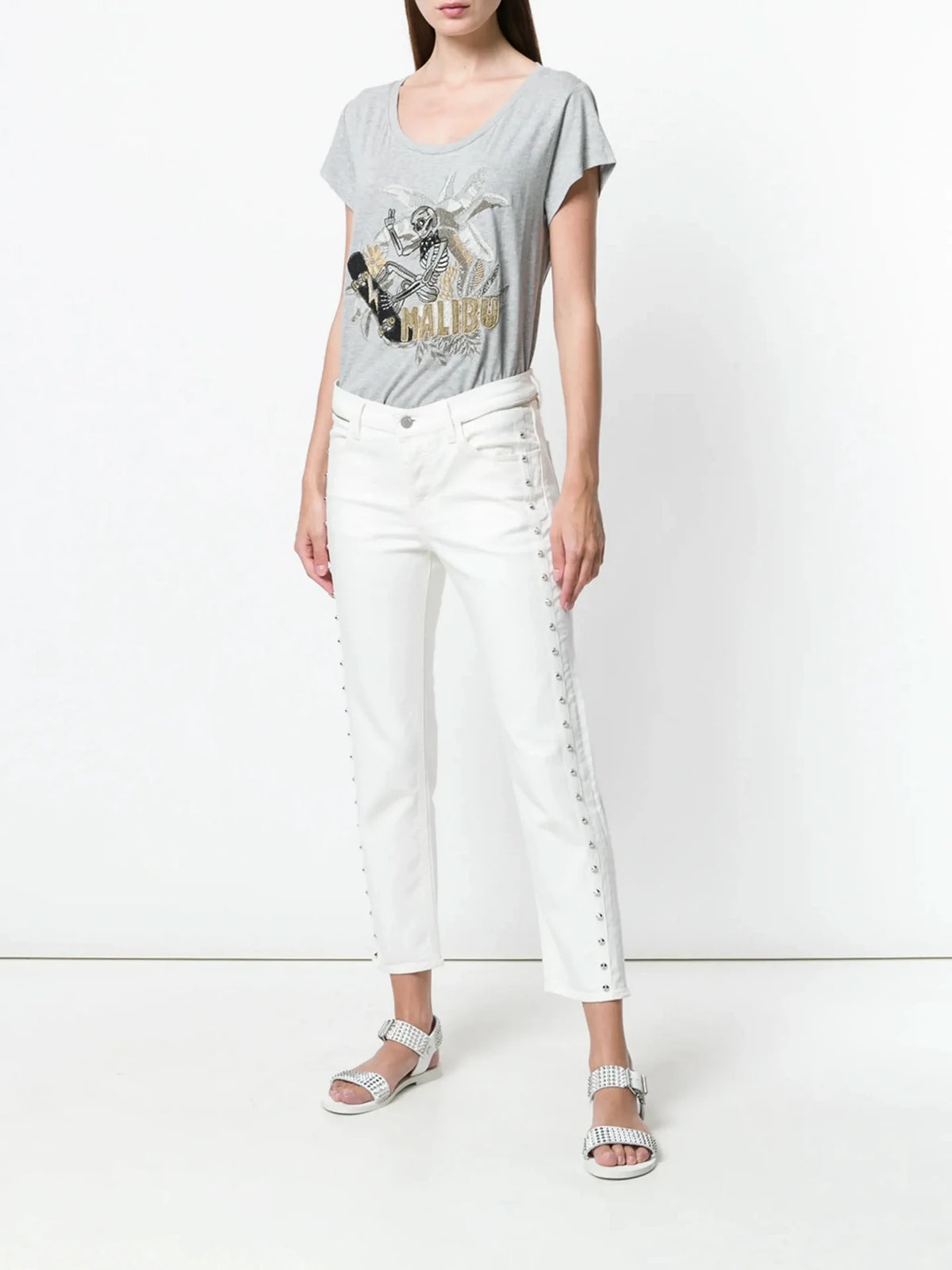 Meryl Canetille Grey T-Shirt