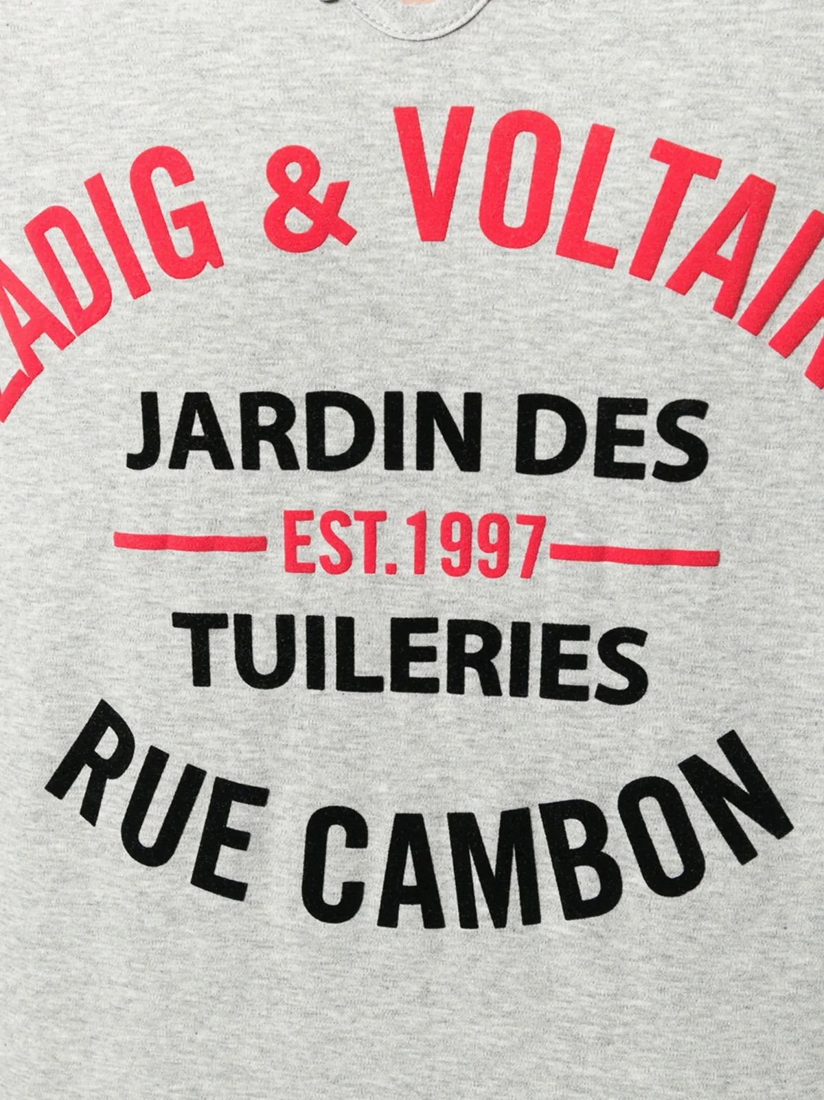 V-Neck Logo Grey T-Shirt