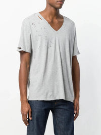Tonga Grey V-Neck T-Shirt