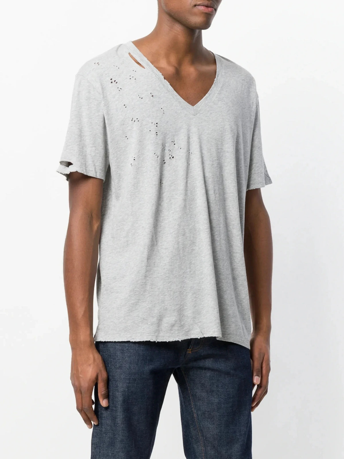 Tonga Grey V-Neck T-Shirt