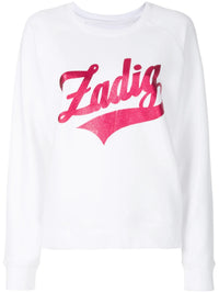 Logo Print White Sweatshirt