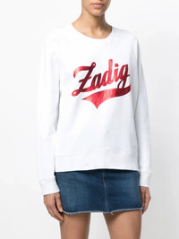 Logo Print White Sweatshirt