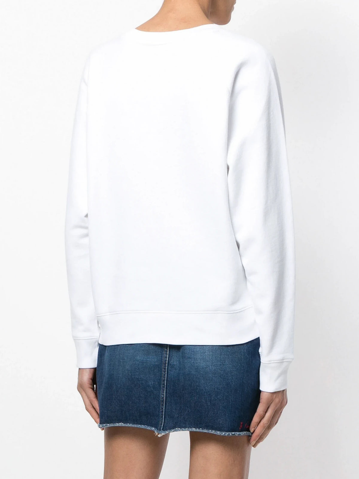 Logo Print White Sweatshirt