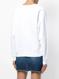 Logo Print White Sweatshirt