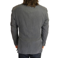 Linen Blend Grey Blazer