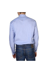 Slim Fit Striped Blue Shirt