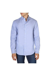 Slim Fit Striped Blue Shirt
