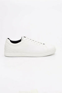 Emporio Armani White Canvas Sneakers