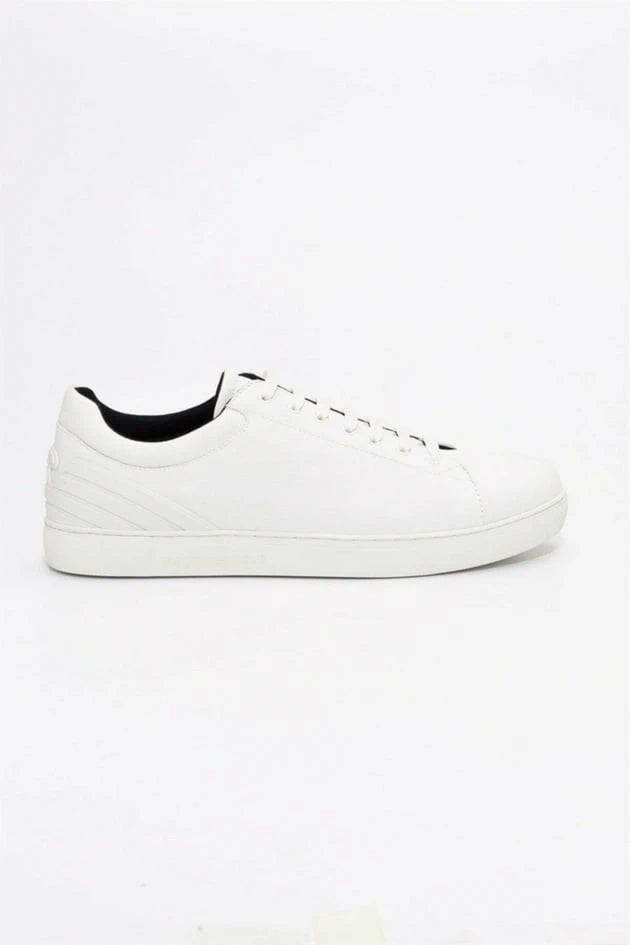 Emporio Armani White Canvas Sneakers