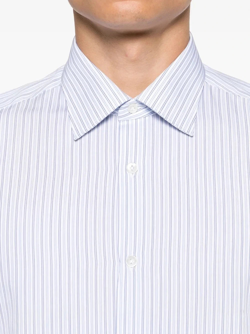 Classic Striped Blue Shirt