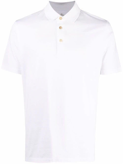 Short-Sleeve White Polo Shirt