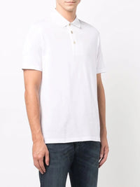 Short-Sleeve White Polo Shirt