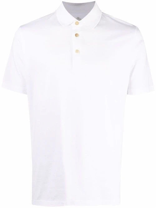 Short-Sleeve White Polo Shirt