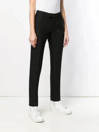 Straight Leg Black Trousers
