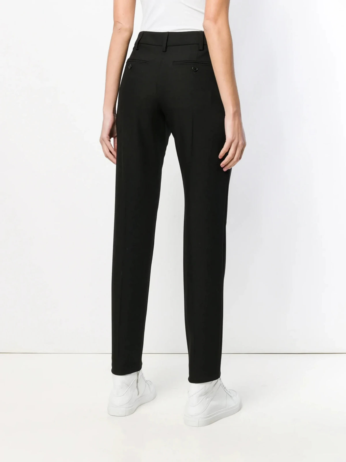 Straight Leg Black Trousers