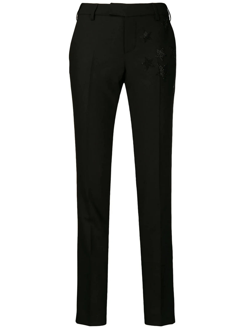 Straight Leg Black Trousers