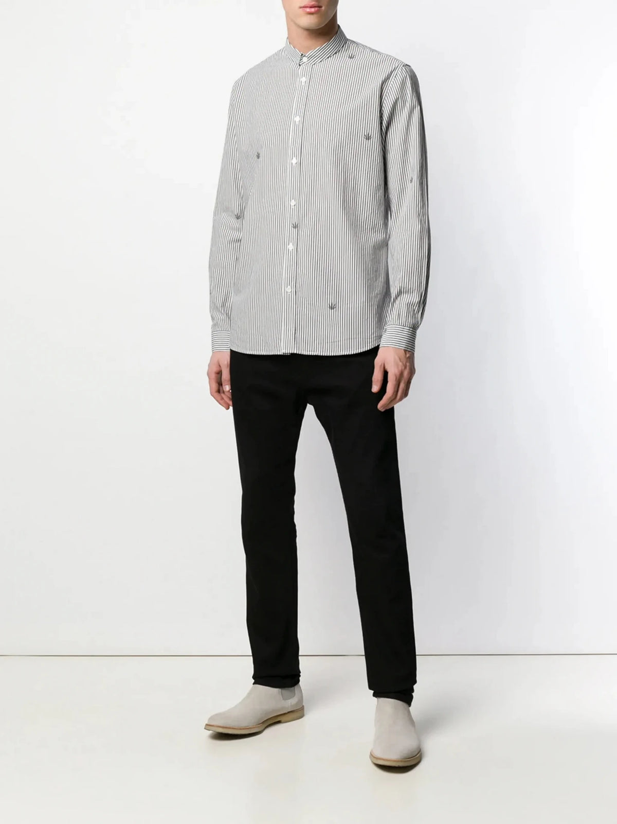 Saly Stripe Grey Shirt