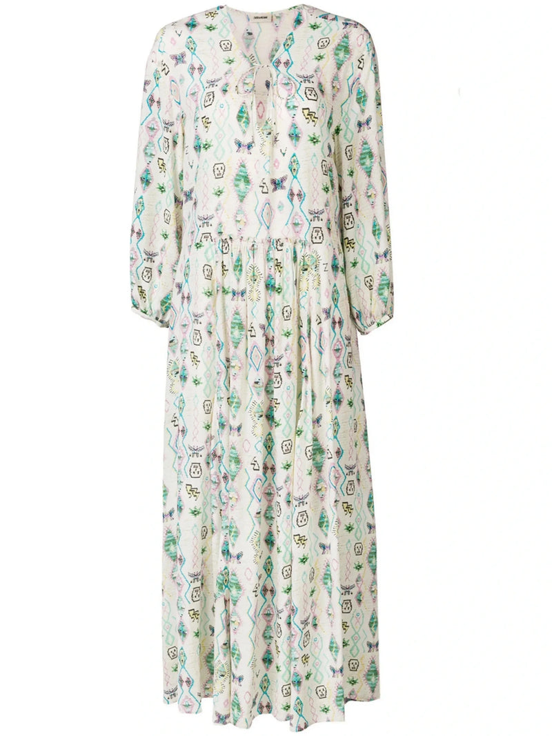 Resist Kilim White Dress