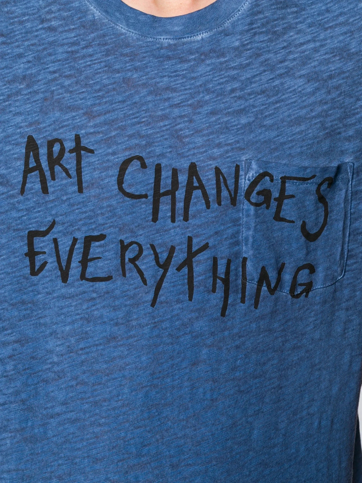 Art Changes Everything Blue T-shirt