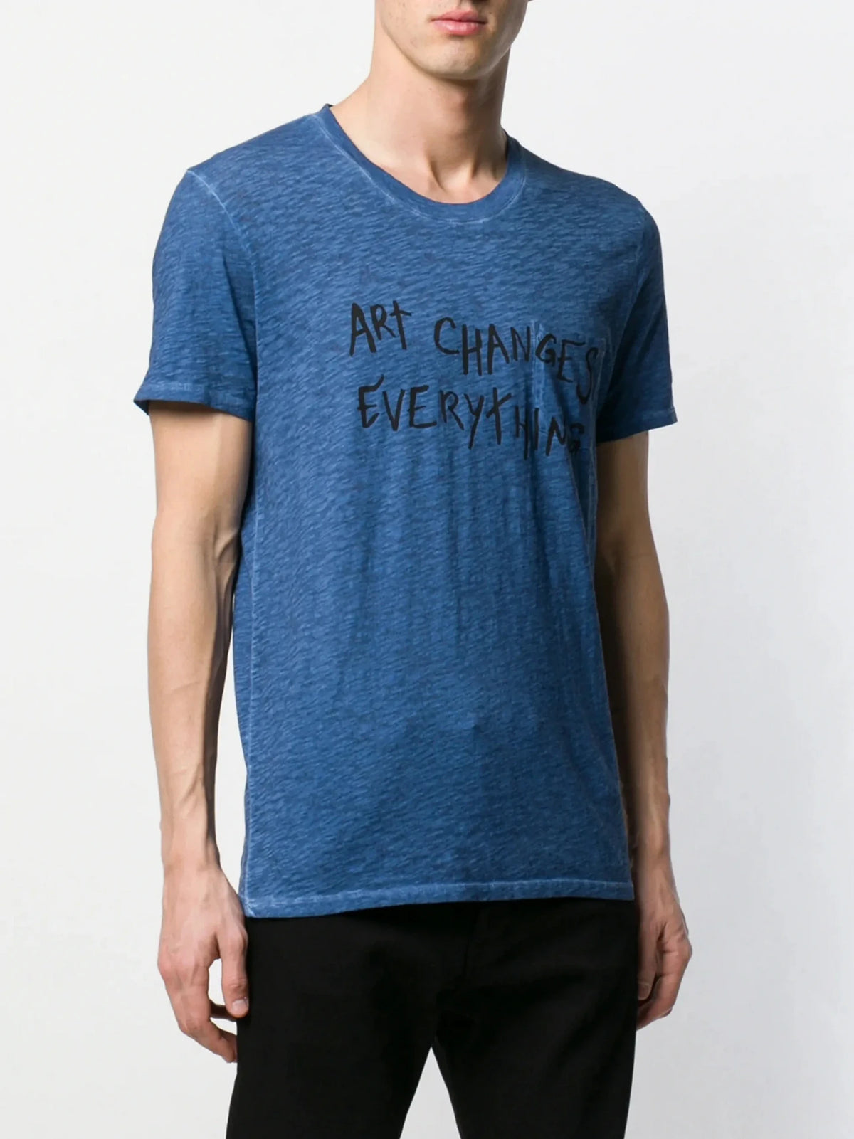 Art Changes Everything Blue T-shirt