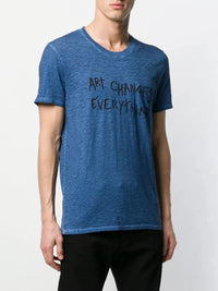Art Changes Everything Blue T-shirt