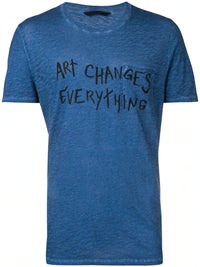 Art Changes Everything Blue T-shirt