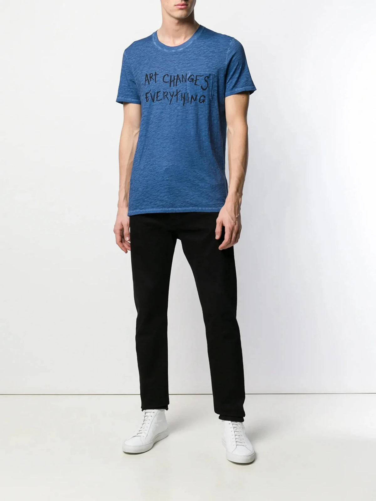 Art Changes Everything Blue T-shirt