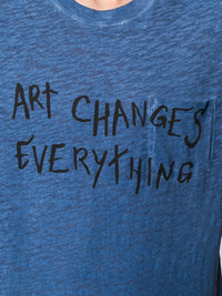 Art Changes Everything Blue T-shirt