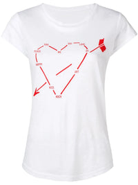 Heart Constellation White T-Shirt